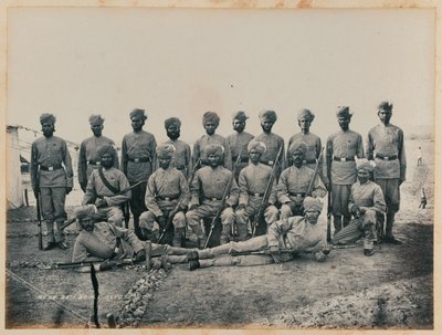 Sepoys de la 28ª Infantería Nativa de Bombay de Unknown photographer