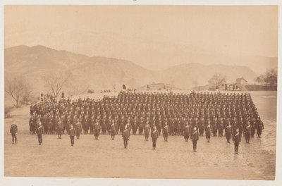 4º Regimiento de Gurkhas (Rifle) en desfile de Unknown photographer
