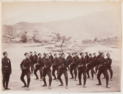 Un destacamento del 4º Regimiento Gurkha (Rifle) de Unknown photographer