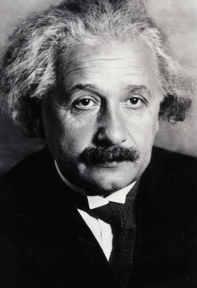 Albert Einstein (foto en blanco y negro) de Unknown photographer