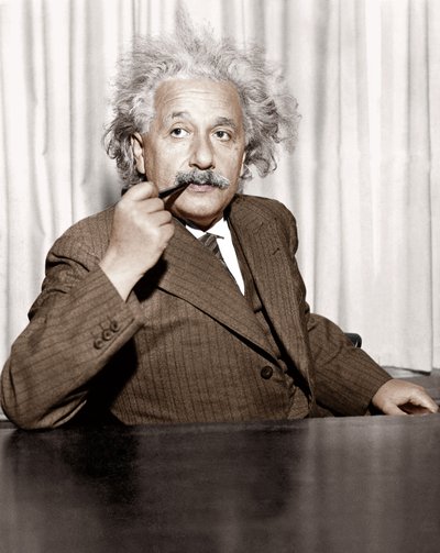 Albert Einstein en Princeton, EE.UU. de Unknown photographer
