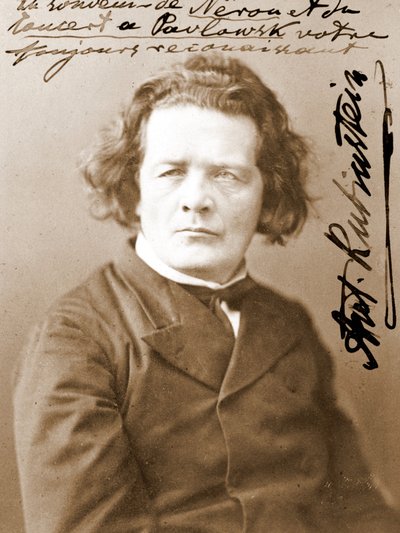 Anton Grigorievich Rubinstein. Pianista y compositor ruso de Unknown photographer