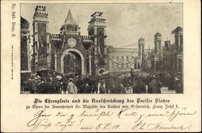 Berlín, Francisco José I en la Pariser Platz, Puerta de Honor de Unknown photographer