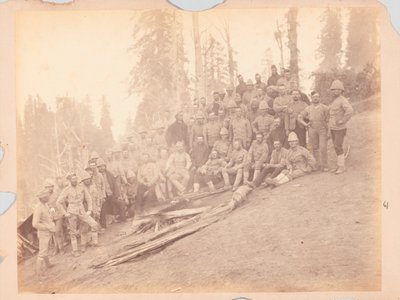 Oficiales británicos, expedición a la Montaña Negra de Unknown photographer