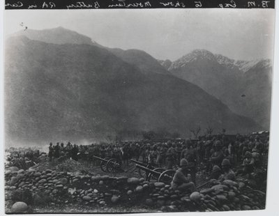 Cese de fuego, No. 1 Batería de Montaña Británica, Expedición de Black Mountain, 1891 de Unknown photographer