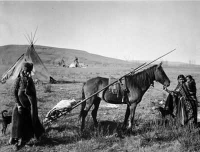 Familia de indios Cree de Canadá de Unknown photographer