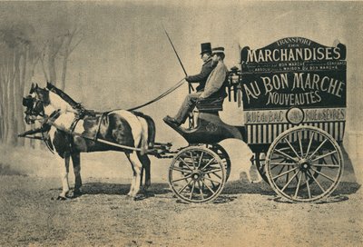 Carro de reparto de la tienda 