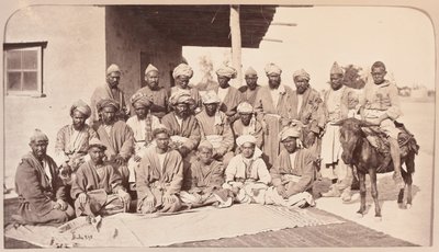 Durbar Maidan y jefes de Logar, Kabul de Unknown photographer