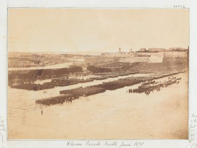 Desfile de Florian, Malta, junio 1878 de Unknown photographer