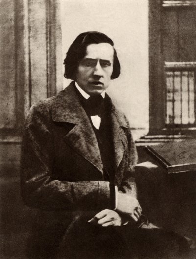 Frederic Chopin (1810-1849) Compositor y pianista polaco (fotografía en blanco y negro) de Unknown photographer
