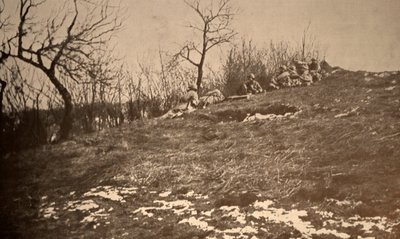 Tropas francesas en una ladera de Unknown photographer