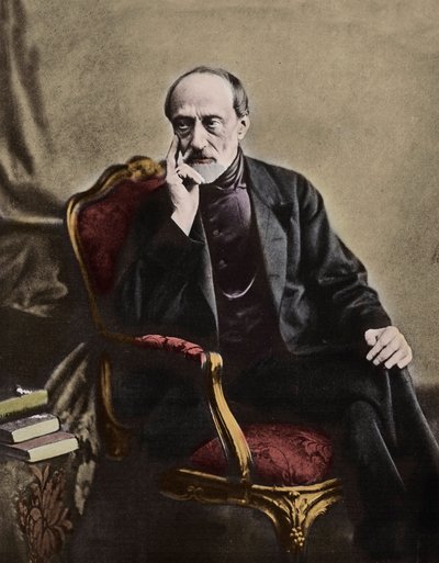 Giuseppe Mazzini, patriota y político italiano - 1864 - Retrato del político republicano italiano Giuseppe Mazzini de Unknown photographer