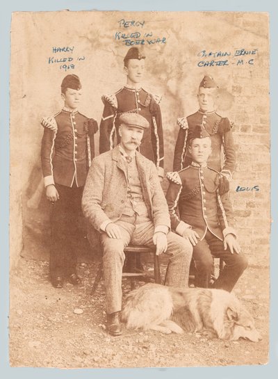 Retrato de grupo de William Carter con sus hijos de Unknown photographer