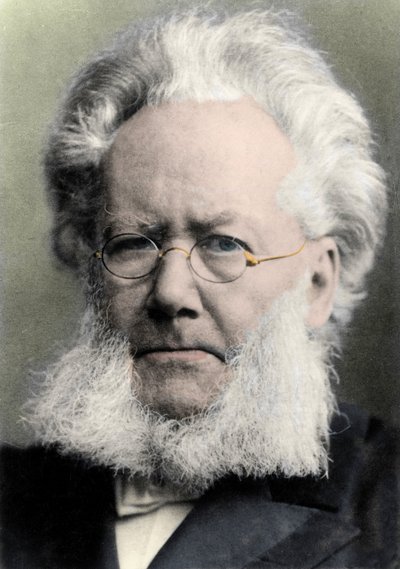 HENRIK IBSEN (1828-1906) poeta y dramaturgo noruego - Retrato de Henrik Johan Ibsen (1828-1906), dramaturgo noruego de Unknown photographer