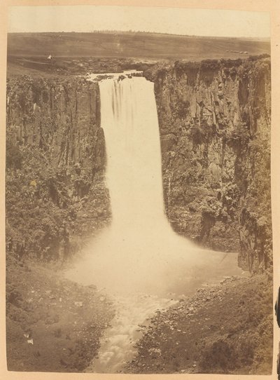 Cataratas Howick, Río Umgeni, Provincia de Natal, Sudáfrica, circa 1882 de Unknown