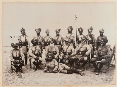 Oficiales indios de la 9ª Caballería de Bengala, 1885 de Unknown