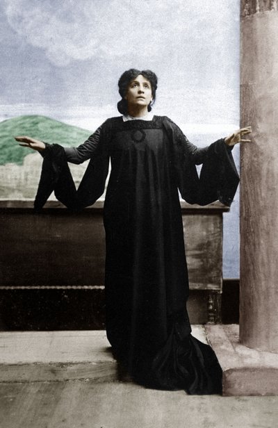 La cantante de ópera italiana Eleonora Duse (1858-1924) c. década de 1890 de Unknown photographer