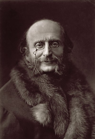 Jacques Offenbach (1819-80), compositor alemán (foto b/n) de Unknown photographer