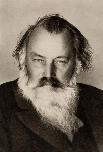 Johannes Brahms (1833-1897) Compositor alemán (huella) de Unknown photographer
