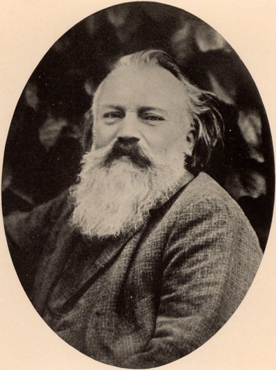 Johannes Brahms (1833-1897) Compositor alemán de Unknown photographer