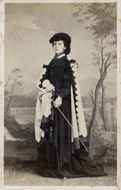 María Sofía de Baviera - 1861 - Retrato de Marie-Sophie Amelie, Duquesa en Baviera y Reina de las Dos Sicilias (1841-1925) de Unknown photographer