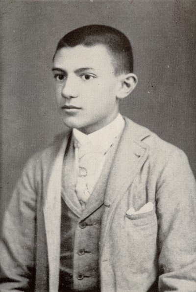 Pablo Picasso en 1896 (15 años) - en "Picasso, documentos iconográficos" por Sabartes de Unknown photographer