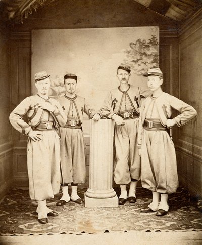 Zuavos papales - Zuavos pontificios - 1865 de Unknown photographer