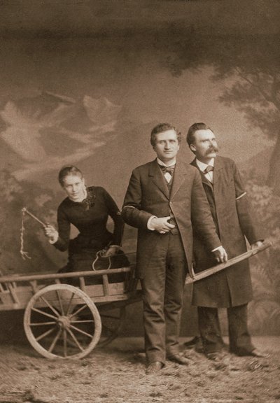 Paul Ree, Lou Andreas-Salome, Friedrich Nietzsche - Mayo 1882 (Lucerna, Atelier Jules Bonnet) de Unknown photographer