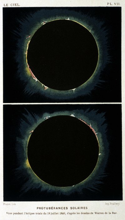 Fotografía del eclipse total de Sol del 18 de julio de Unknown photographer