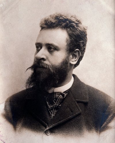 Retrato de Alberto Franchetti (1860-1942) compositor italiano de Unknown photographer