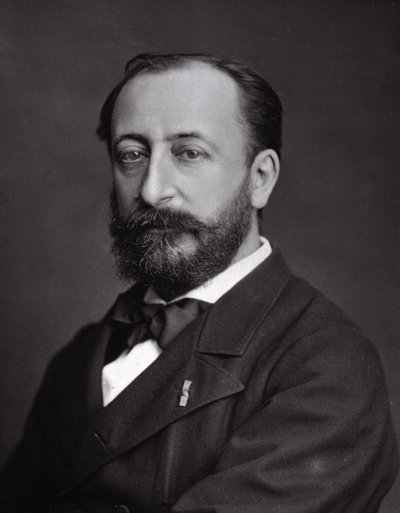 Retrato de Camille Saint Saens (Saint-Saens) (1835 - 1921), compositor francés de Unknown photographer