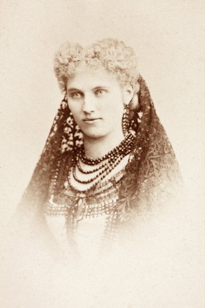Retrato de Christine Nilsson disfrazada de Unknown photographer