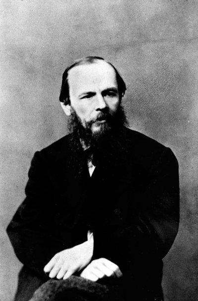 Retrato de Dostoyevski sentado de Unknown photographer