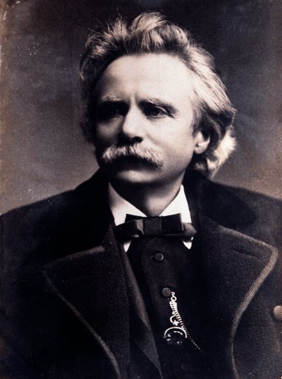 Retrato de Edvard Grieg (1843-1907) compositor noruego de Unknown photographer
