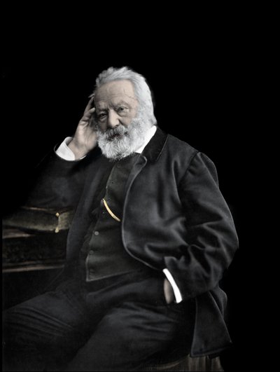 Retrato del escritor inglés Victor Hugo c.1880 de Unknown photographer