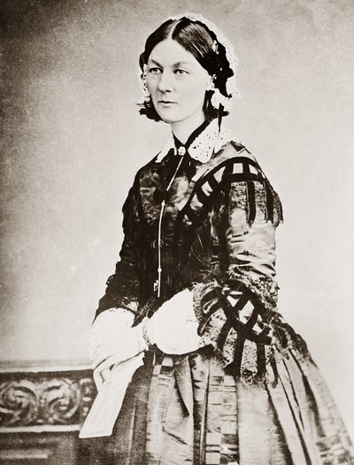Retrato de Florence Nightingale - Retrato de la filántropa británica Florence Nightingale (1820-1910) de Unknown photographer