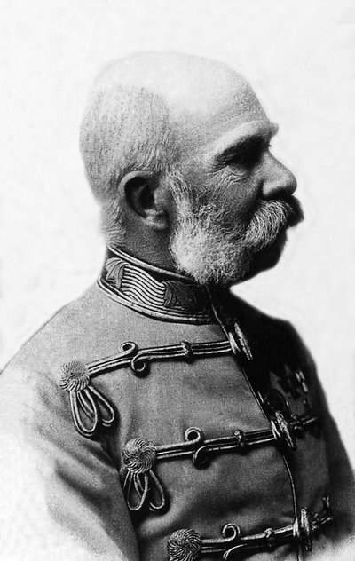 Retrato de Francisco José I de Austria (1830-1916), Emperador de Austria de 1848 a 1916, Rey de Bohemia y Rey de Hungría de 1867 a 1916 de Unknown photographer