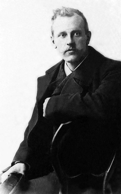 Retrato de Fridtjof Nansen (1861-1930), explorador y zoólogo noruego de Unknown photographer