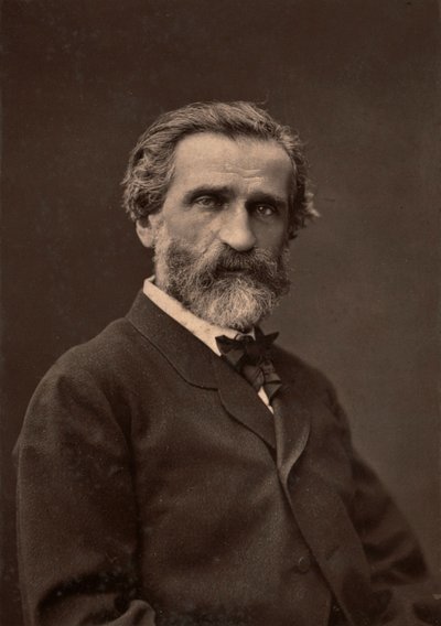 Retrato de Giuseppe Verdi, célebre compositor. de Unknown photographer