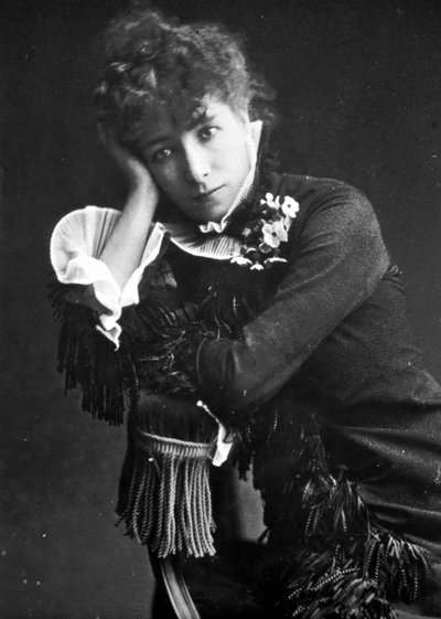 Retrato de Henriette Rosine Bernard, conocida como Sarah Bernhardt (1844-1923) de Unknown photographer