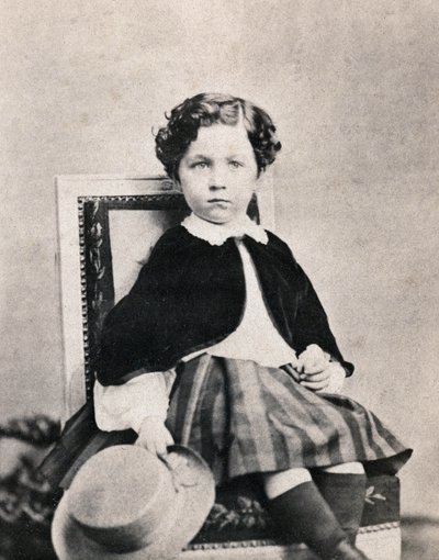 Retrato del Príncipe Imperial Eugenio Luis Napoleón Bonaparte (1856-1879), hijo de Napoleón III. Fotografía anónima tomada en Fontainebleau en junio de 1860 de Unknown photographer