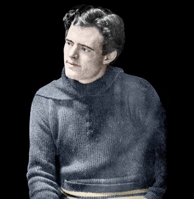 Retrato de Jack London (1876-1916), novelista estadounidense. de Unknown photographer