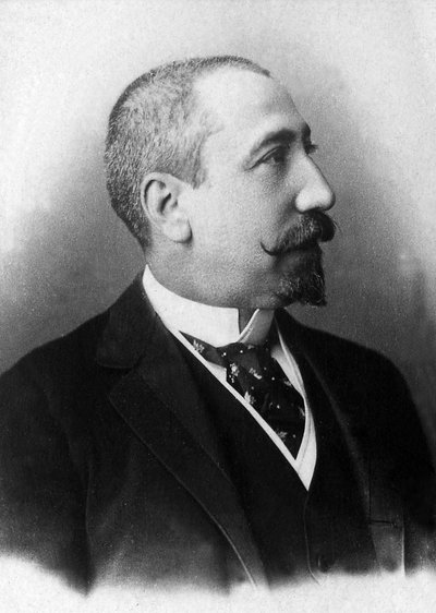 Retrato de Jacques Anatole François Thibault, conocido como Anatole France (1844-1942), escritor y periodista elegido a la Academia Francesa en 1896 de Unknown photographer