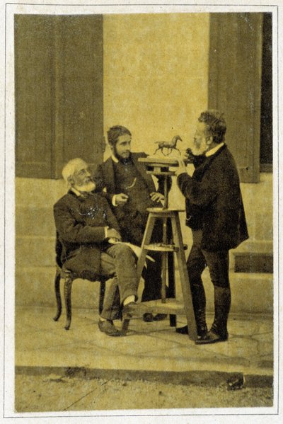 Retrato de Jean Louis Meissonnier en 1880, pintor y dibujante francés (1815 - 1891) de Unknown photographer
