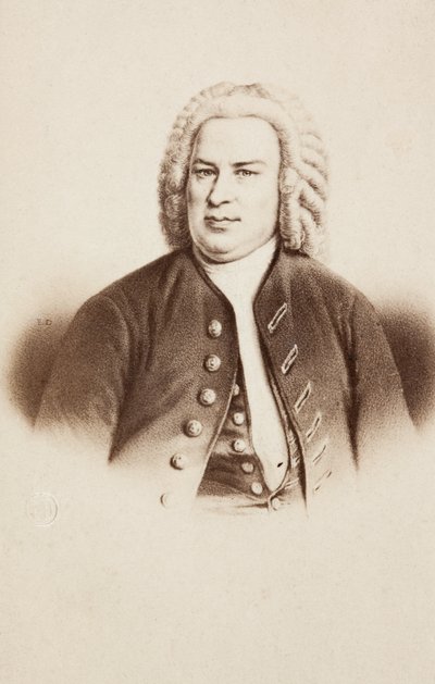 Retrato de Johann Sebastian Bach, a partir de una imagen anterior de Unknown photographer