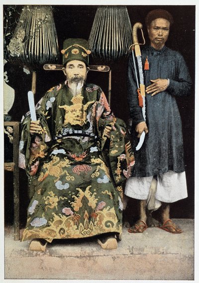 Retrato de Kinh Luoc (Vice Rey) de Tonkin, finales del siglo XIX. de Unknown photographer