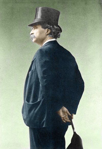 Retrato de Mark Twain (1835-1910). de Unknown photographer