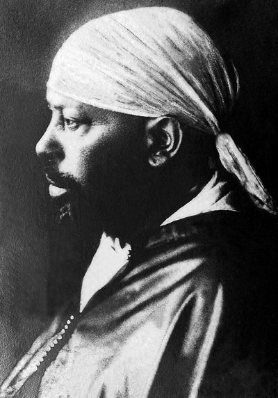 Retrato de Menelik II (1844-1913), Emperador de Etiopía (1889-1913). de Unknown photographer