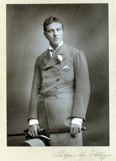 Retrato de Felipe, Duque de Orleans (1869 - 1926), joven de Unknown photographer