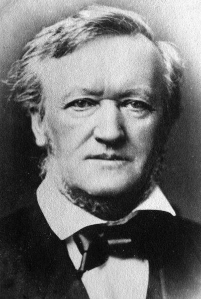 Retrato de Richard Wagner (foto en blanco y negro) de Unknown photographer